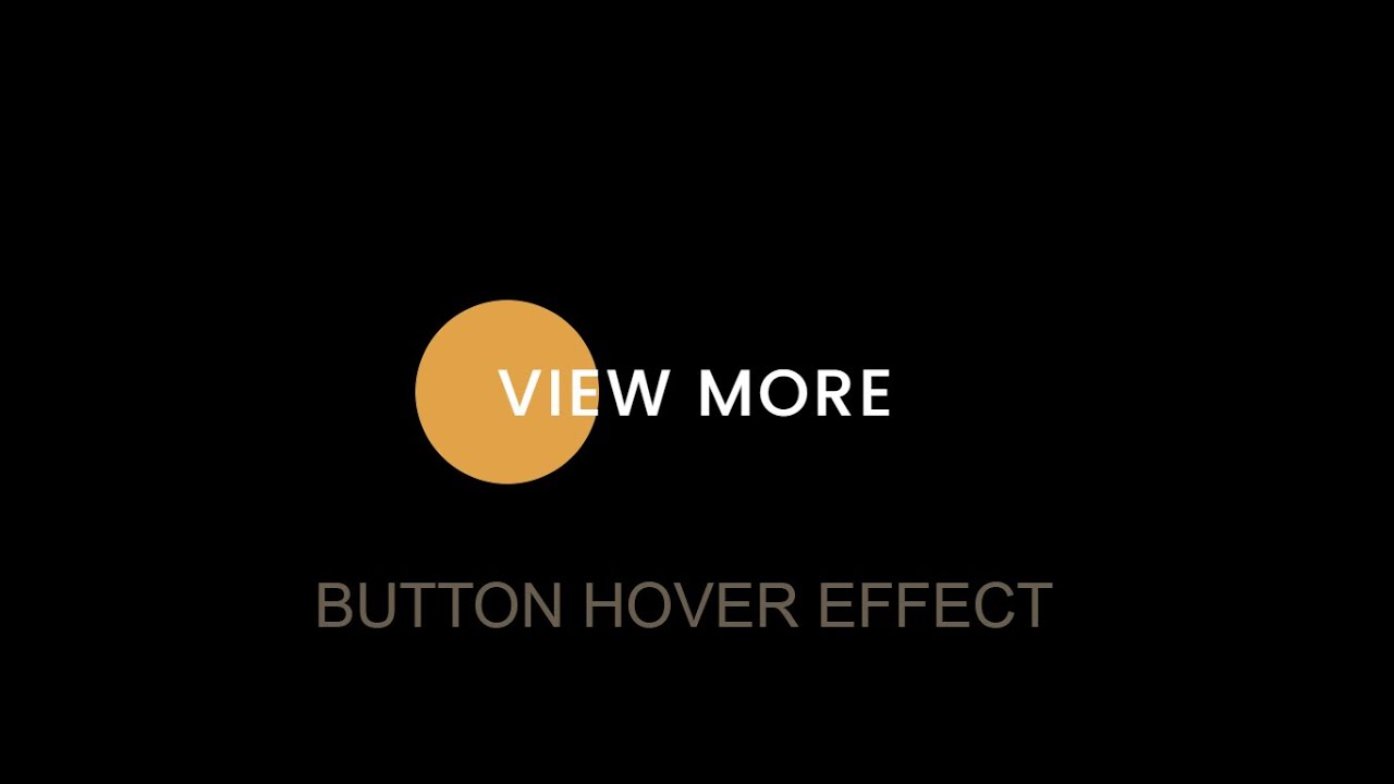 Button Hover Effect Using Html & Css - YouTube