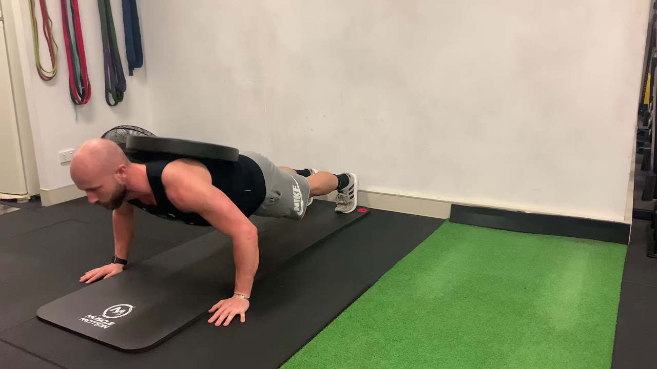 WEIGHTED PUSH UPS JOSH AVISON - YouTube