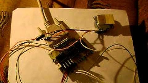 Stepper motor paralel port control
