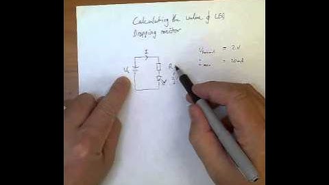 calculate LED dropping resistor value