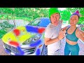 Spraypainting Lizzy's Car! | Ep.2 ($100)