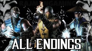 Mortal Kombat X - All Character Endings [1080p] TRUE-HD QUALITY