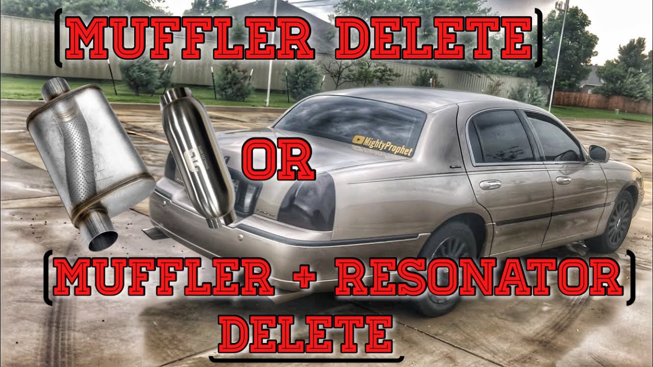 Muffler Delete Vs Straight Pipes | 2003 Lincoln Town Car - YouTube