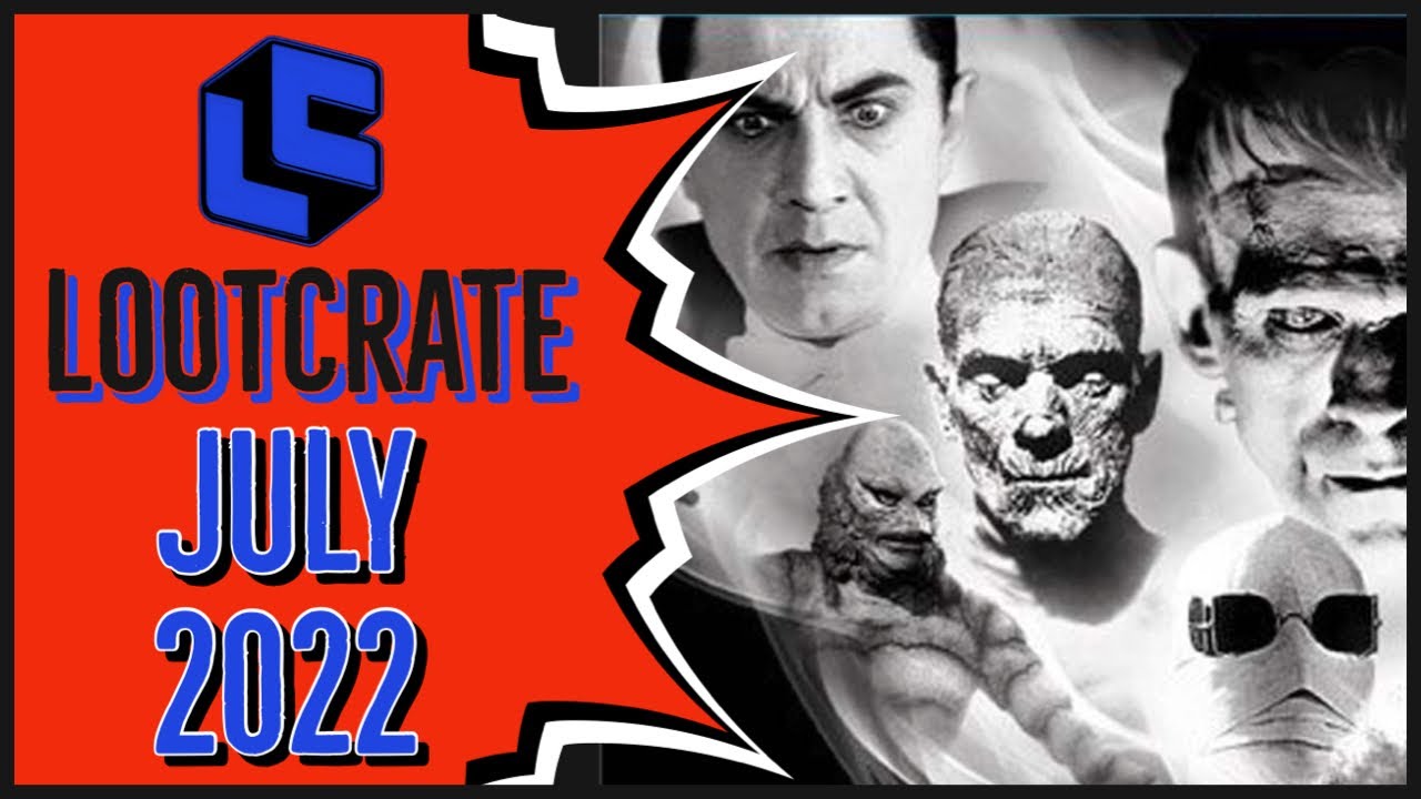 Loot Crate July 2022 / Halloween 2021 Unboxing & Review Universal Monsters Party Brand New Lootcrate