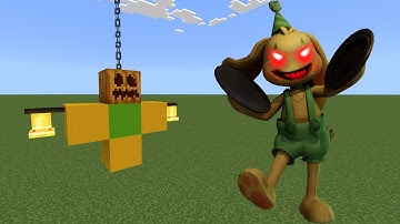 Poppy Playtime Bunzo Bunny Addon in Minecraft PE Bedrock Compilation