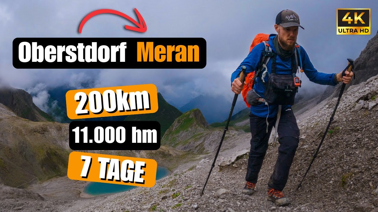 Alleine in 7 Tagen zu Fuß über die Alpen | E5 Der Film