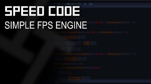 GM Studio: SPEED CODE - Simple FPS Engine