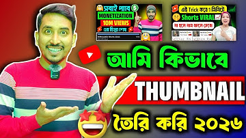 খুব সহজেই মোবাইল দিয়ে ইউটিউব থাম্বেল তৈরি করুন🔥| Make YouTube Thumbnails on Android  Mobile 2026