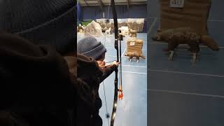 NFAS 3d Indoor Championships 2025 - 3d Wolverine Target - Barebow Rig.