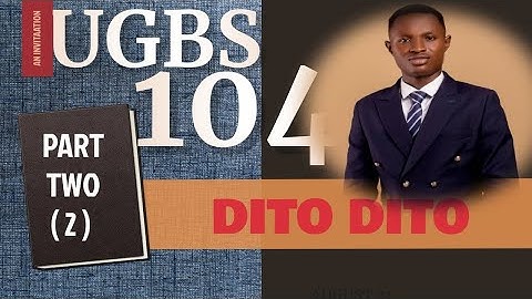 UGBS104 - DITO DITO PRINCIPLES OF MANAGEMENT PASCO REVIEW, PART TWO