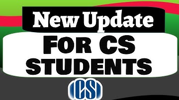 New Notification for All CS Students from ICSI #icsi @icsiliveupdate