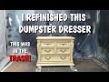 This furniture was next to a dumpster so i painted it