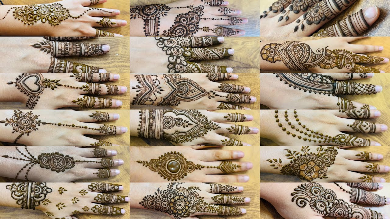 Top 50 Bridal mehndi designs latest easy | Very simple mehndi design | New mehndi design front hand 