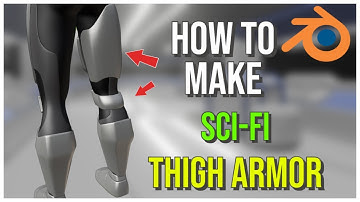 How to Make Sci-Fi Thigh Armor | Blender