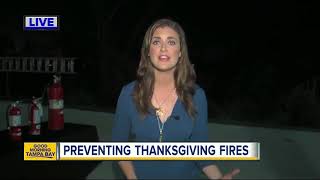 Preventing Thanksgiving fires and safety tips for frying a turkey