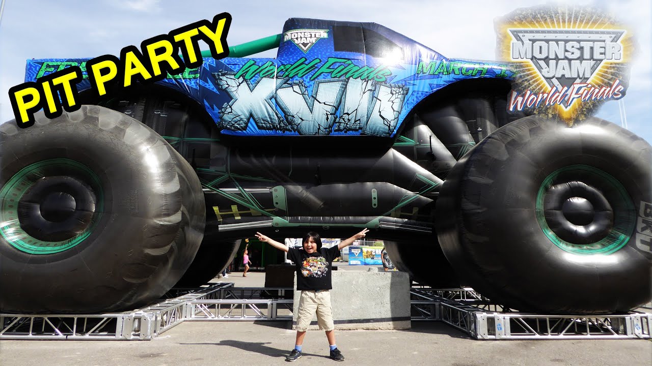 2016 Monster Jam World Finals XVII Awesome Pit Party YouTube