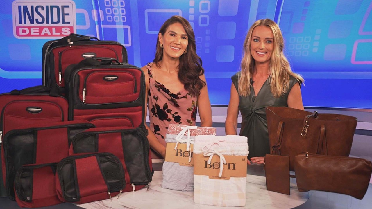 Inside Deals On Travel Select Luggage Set, Born Joggers, Donna & Becky Tote Set — Up to 87% Off