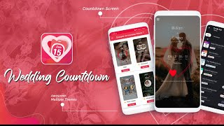 Wedding Countdown App - Countdown To Your Big Day | Love Quotes | Invitations | Google Play Store  👰 screenshot 2