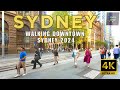 4k walking downtown sydney australia 2024