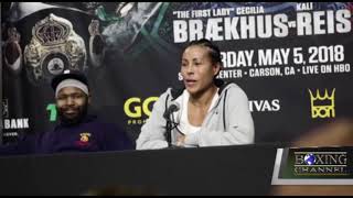 Cecilia Braekhus: "Kali Reis Fought a Very Good Match"