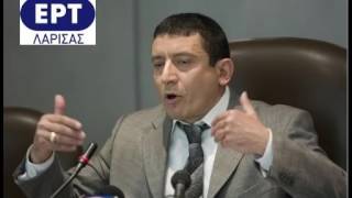 Ο Ευάγγελος Κρητικός στο ραδιόφωνο της ΕΡΤ Λάρισας στις 3 Αυγούστου 2017..