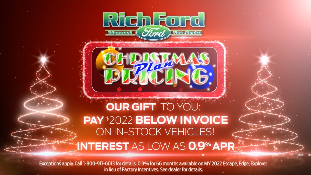 Rich Ford Edgewood 2022 Christmas Sales Event 4 YouTube