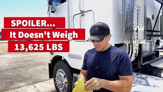 I Weighed My Peterbilt Cabover For The First Time...And I'm Shocked