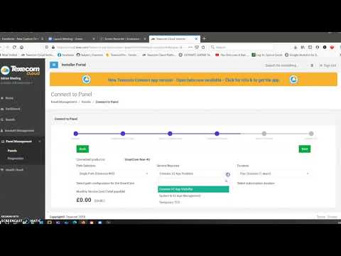 Upgrading from a Connect V2 app visibility panel contract to a System management contract  @TexecomLtd