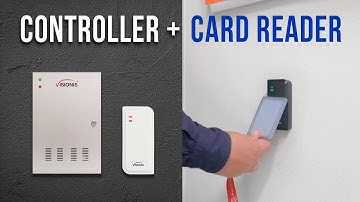 Two Door Access Control Time Attendance TCP/IP Wiegand Controller Box, Card Reader and Exit Button