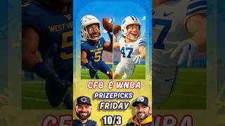 🏈 6 Best CFB and WNBA Props Revealed | PRIZEPICKS | NCAA WEEK 6 | 10/3