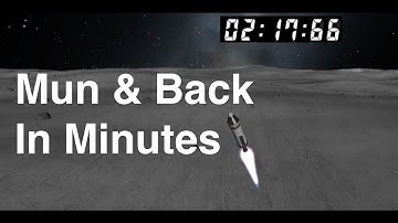 Kerbal Speedrun - Building, Launching, Landing, Returning from Mun