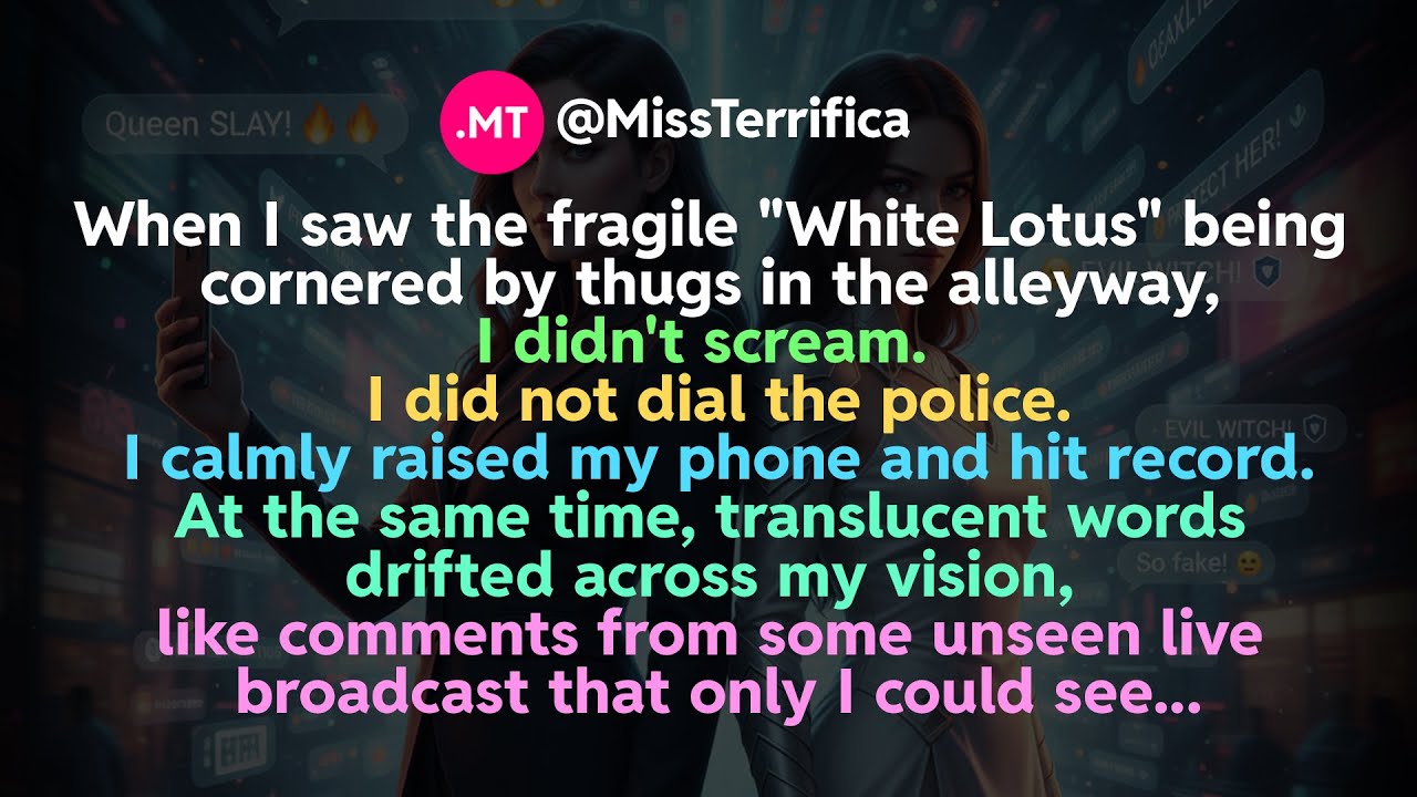 Когда я увидел, как хрупкий Белый Лотос загоняют в угол бандиты в переулке, я не закричал...