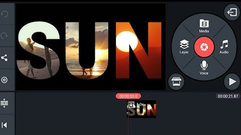 How to Place a Video Inside Text || Tutorial Video Text di Kinemaster