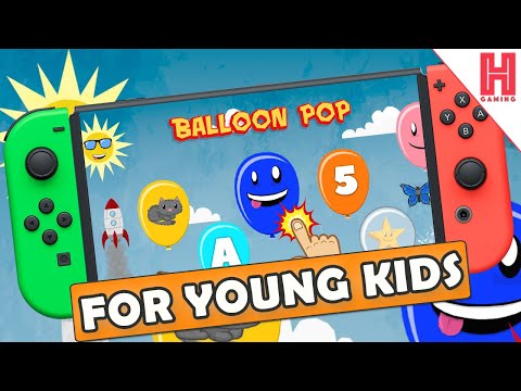Balloon Pop for Toddlers & Kids - Learn Numbers, Letters, Colors & Animals on Nintendo Switch