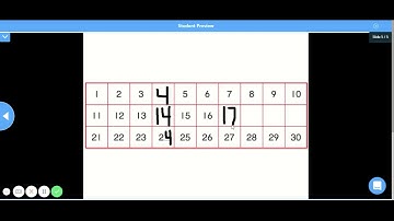 Guided practice of counting using patterns to 30.