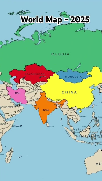 World Map in 2025 #asiancountries #worldmap #gouriastudyhub #strongestcountry #europe #globalmapper