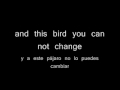 Free bird - Lynyrd Skynyrd. Traducida al español