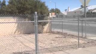 50 mph Mojave Desert Winds destroy metal Shed