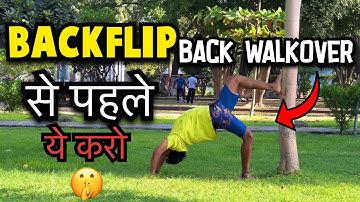 Backflip के लिए बस ये करो back walkover in Hindi/ how to backflip/ hyperhook Aashish