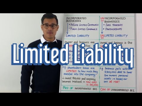 Video: I ett företag är ansvar begränsat till?
