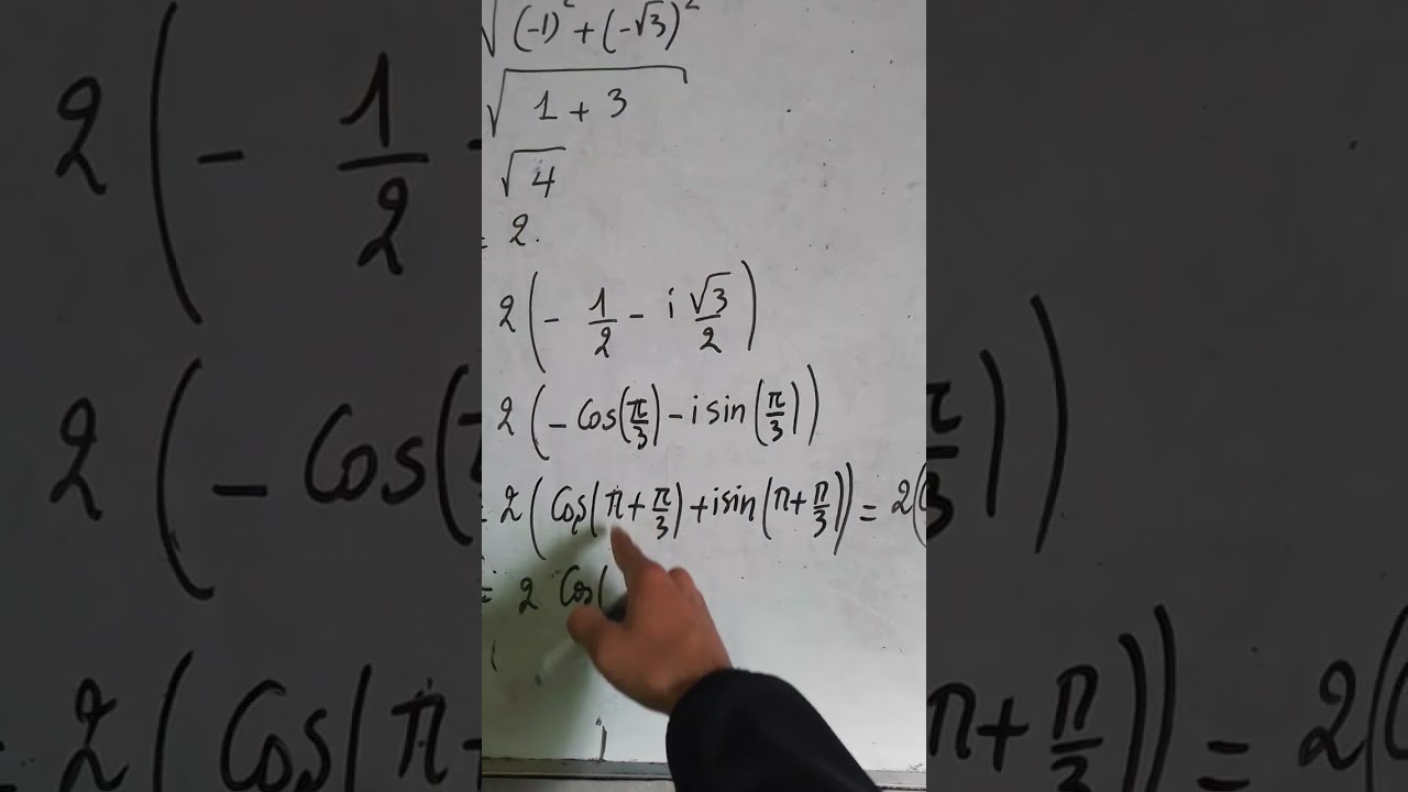 La forme trigonométrie du nombre complexe z 