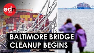 Cleanup Operation Begins Following Deadly Baltimore Bridge Collapse