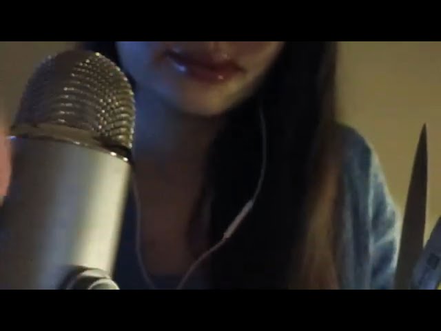 ASMR  Face Touching & Plucking (with Mouth Sounds)
