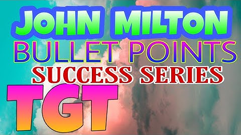 Bullet Points On Milton TGT ENGLISH | AKSRajveer | Literature Lovers | UGC NET ENGLISH