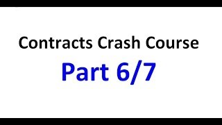 Contracts  Exam Crash Course Part 6/7