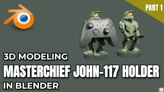 3D Modeling: Masterchief John-117 Holder | Part 1 – Helmet & Visor Construction