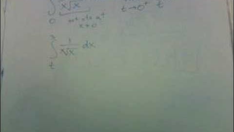 improper integrals part 2: several examples