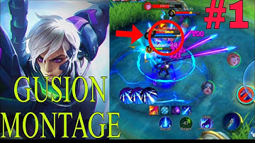 GUSION DOUBLE DASH! MONTAGE 1 //  fast hand combo satisfying #gusion #mobilelegends