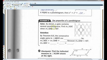 8.2 Use Properties of Parallelograms
