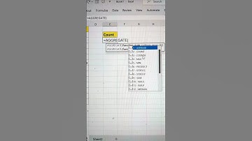 Count Names Using AGGREGATE Function In Excel 💯 | MS Excel Tutorials 🔥 #shorts #exceltips #bytetech